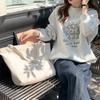Large Capacity Lazy Canvas Bag Oversized Tote Bag Commuter Simple Shopping Cloth Bag