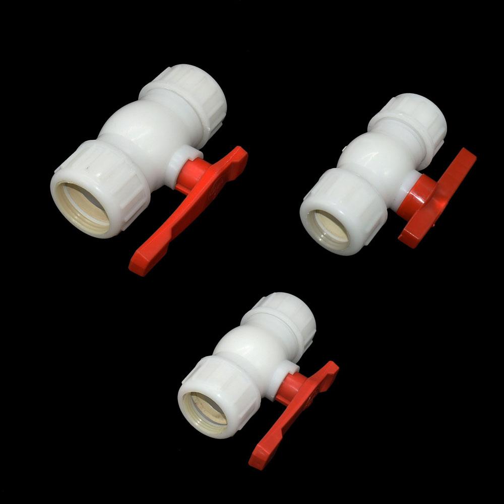 20/25/32/40/50/63mm PE Tube Connector Fitting Tee Water Splitter Tap Coupler Quick Valve Irrigation Plumbing Coupler