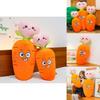 Creative Carrot Pillow Plush Toy With Embroidered Face For Kids And Girls