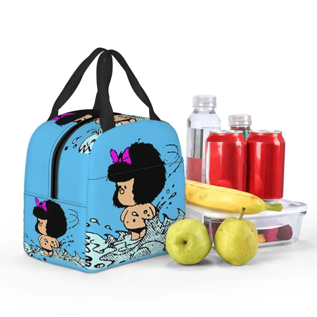 M-Mafalda-S On The Beach Insulated Lunch Bag for Kids School Cooler Thermal Food Box Tote Portable Lunch Boxes Container