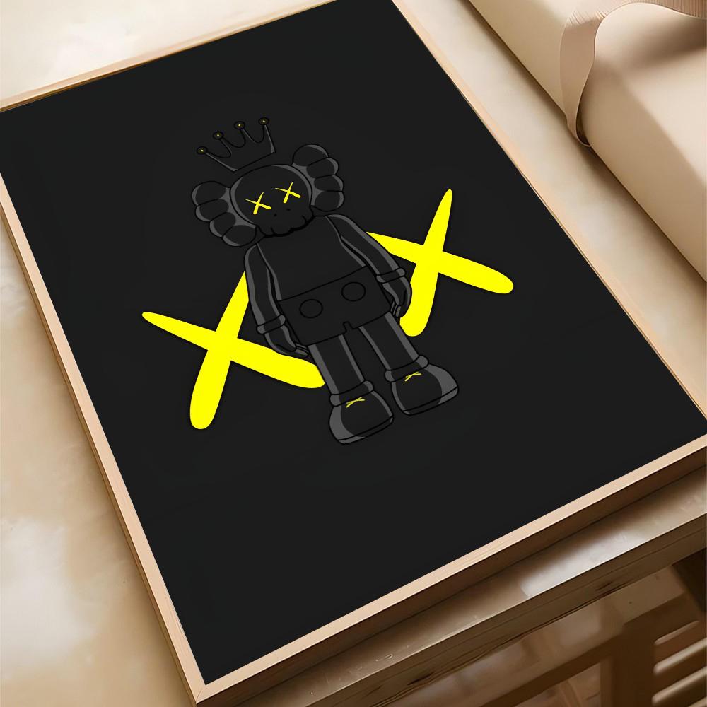 Graffiti Şiddetli Ayıcık Poster Kendinden Yapışkanlı Sanat Su Geçirmez Kağıt Sticker Kahve Evi Bar Odası Duvar Dekoru