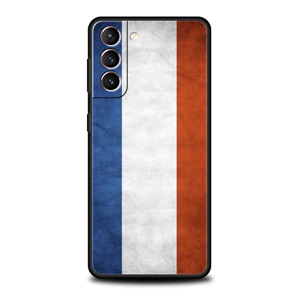 Custodia per Telefono Calcio Bandiera Francia Parigi Per Samsung Galaxy S24 S23 S22 5G S20 Ultra S21 FE S10 S9 Plus S10E S8 Lite 20 Cover Morbida