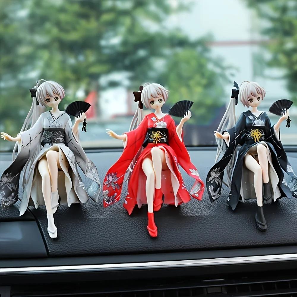 Japanese Anime Cute Action Figure Decorations Home And Car Decoration Beautiful And Durable Car Accessories For Girls Series