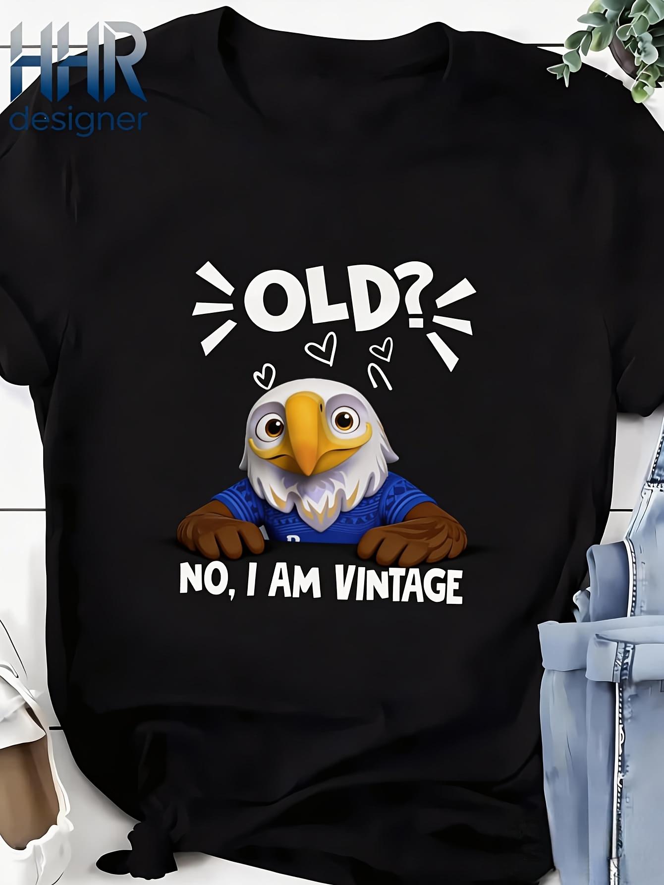 

Funny Cartoon Bald Eagle Soccer Player T Shirt Old No I Am Vintage High Quality Printed T Shirt Summer Unisex Casual T Shirt S чёрный