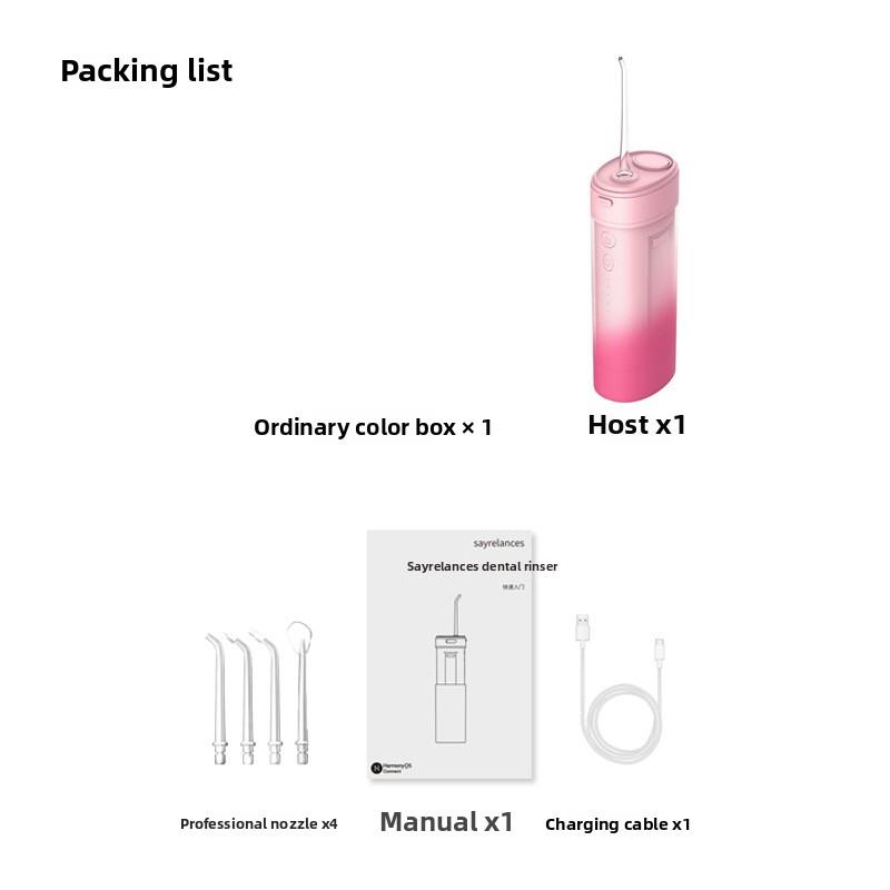 Dental Flusher Portable Water Floss Household Dental Cleaner Tartar Cleaning Electric Dental Cleaner