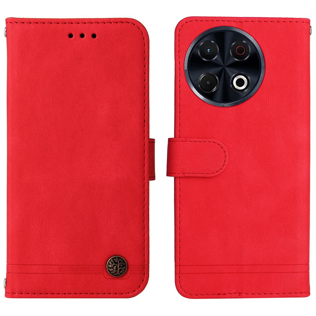 For TECNO Spark 30 Pro 4G Leather Wallet Cases Skin Touch Phone Cover Stand with Strap