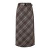 Betu Women's Vintage Plaid Straight Skirt
