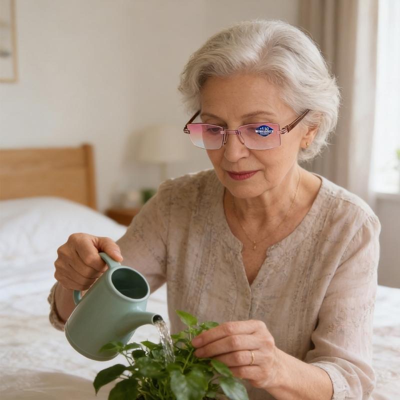 Magnifying Reading Glasses Frameless Eye Glasses For Seniors Frameless Design Lightweight Comfort