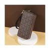 Long Wallet Men's and Women's Double Zip Handbag Women's Double Layer Printed Large Capacity Mobile Bag wallets