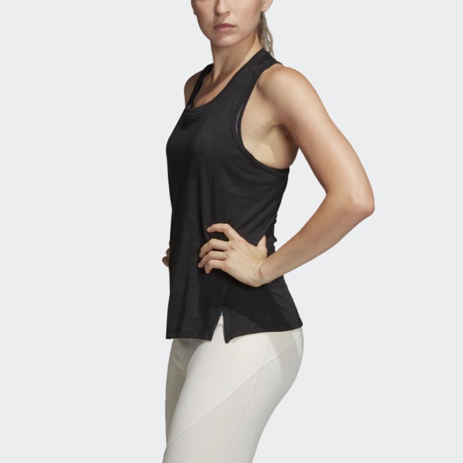 Adidas Tank Tops Women's Black Crew Neck Moderate Other DU1308