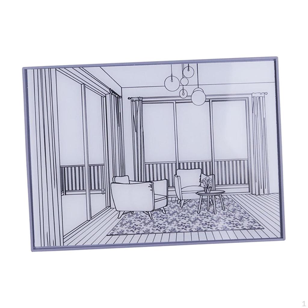 LED Lighting Painting Decoration Art Adjustable Luminous Picture Frame Adult Table Lamp