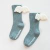 Newborn Sock Anti-slip Creative Wings Silicone Non-Slip Baby Knee Length Sock Mid Tube Children's Angel Floor Socks for Toddler
