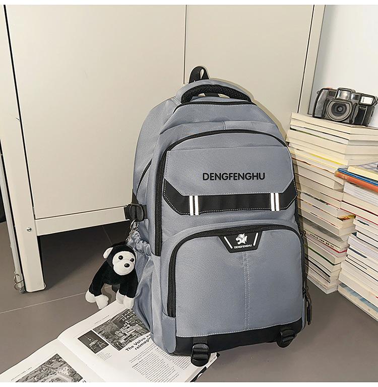 Schoolbag Korean ins new high-value retro fresh trendy cool niche design backpack couple lightweight travel backpack