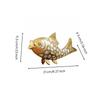 Ocean-Themed Statuette Figurine with Silver Scale Accents Sturdy for Office Desk