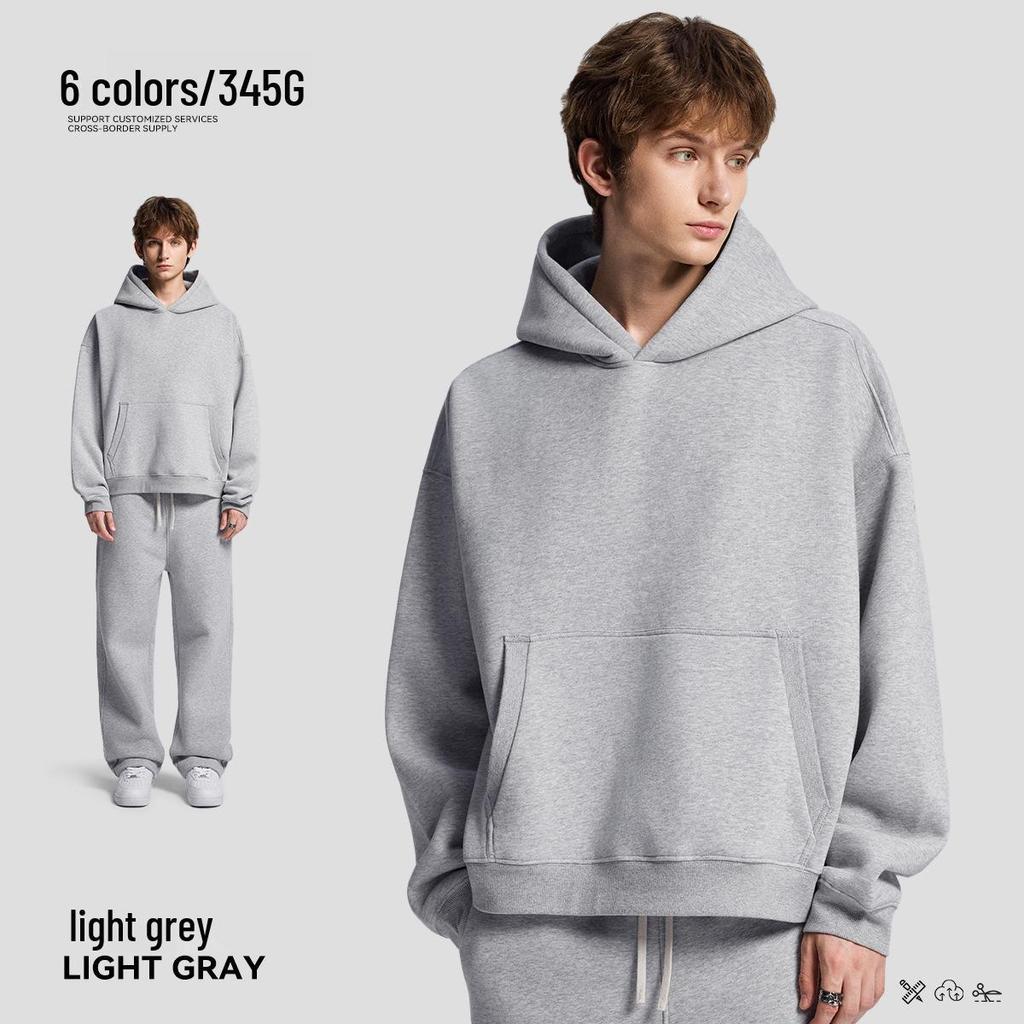 Men's High-End Hoodie: 2025 New Style, Velvet Thickened, Trendy Autumn/Winter Sweatshirt