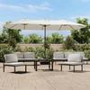 VidaXL Double Head Garden Parasol with LED, Patio Sunshade, Sun Shelter, Beach Parasol Terrace Outdoor, 362953