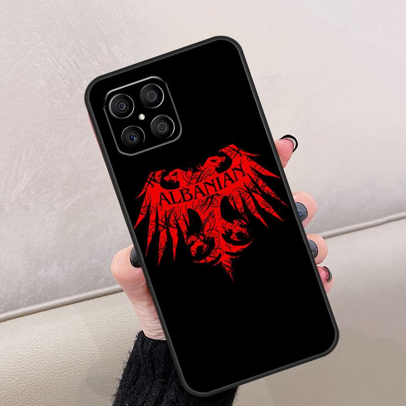 Albania Flag Eagle For Honor Magic 7 6 5 8 Pro Case For Honor 200 Lite 400 70 50 X8c X8b X9a X9b X9c X9d Win RT