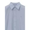 [wooyoungmi] Blue Stripe Semi-Over Cotton Shirt M263SH04826L