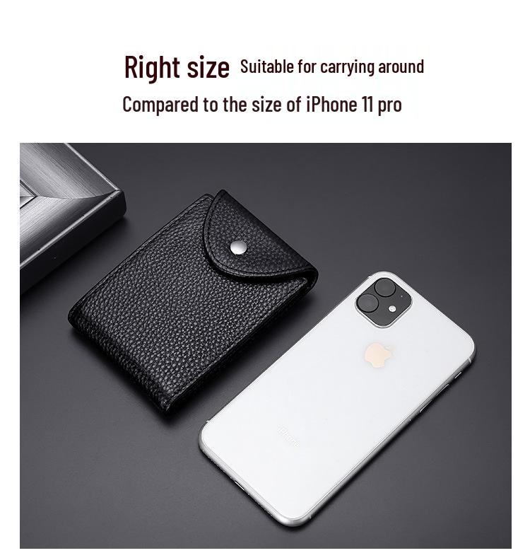 Genuine Leather Bi-Fold Wallet & Multifunctional Driver's License Holder with ID Slots & Card Sleeves