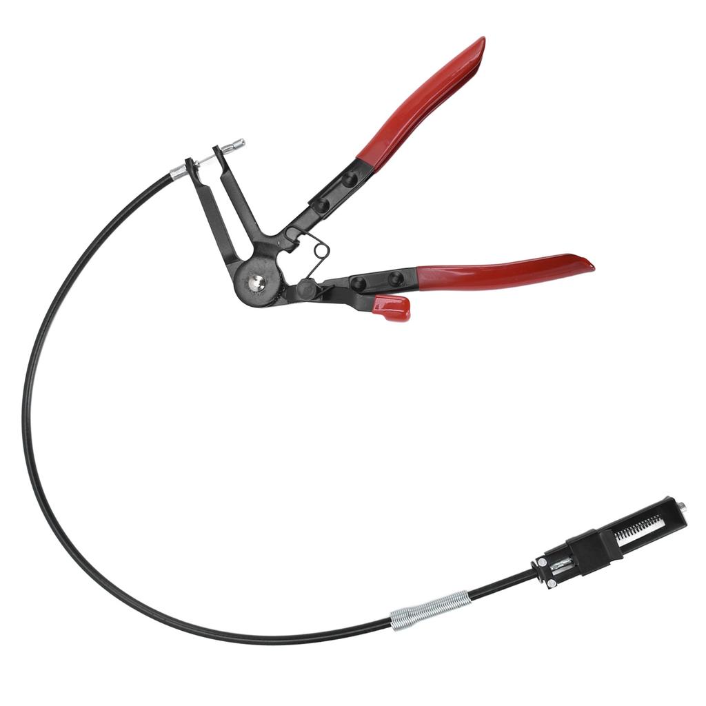 Flexible Hose Clamp Pliers 65 Manganese Steel Long Reaches Spring Loaded Hoses Pliers for Fuel Oil
