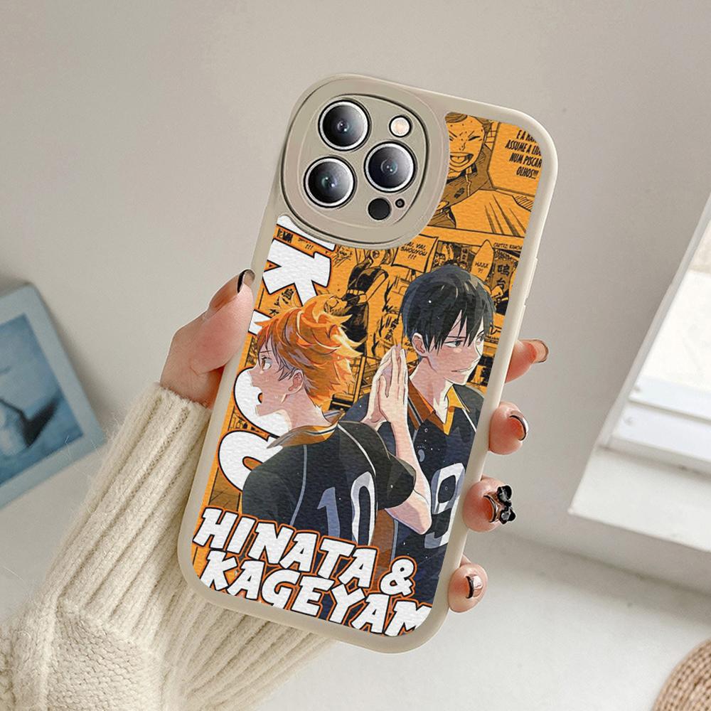 Volleyball Haikyuu Anime Phone Case for Iphone 14 13 11 12 Pro MAX 13 12 MiNi 7 8plus 14 13 11 PRO X XS 12 11 XR Lambskin Covers