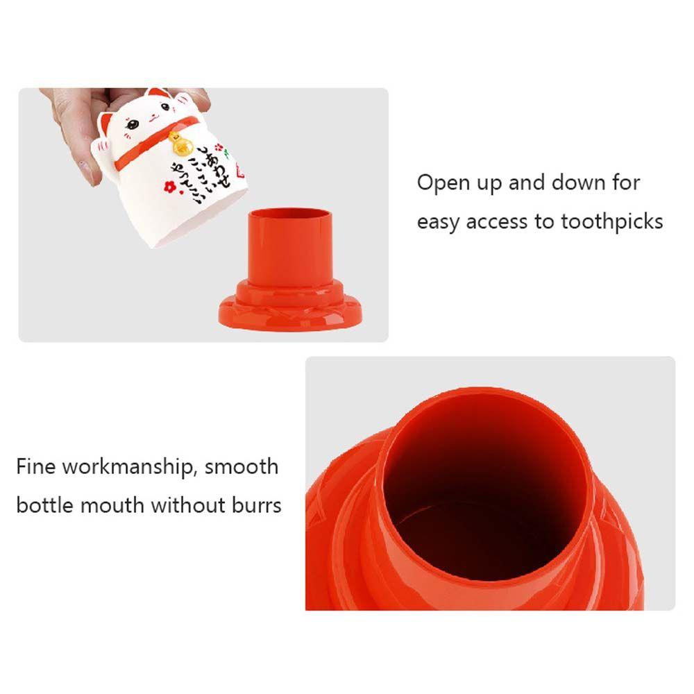 Lucky Cat Kitchen Tool Organizer Toothpick Box Toothpick Holder Dispenser Toothpick Container