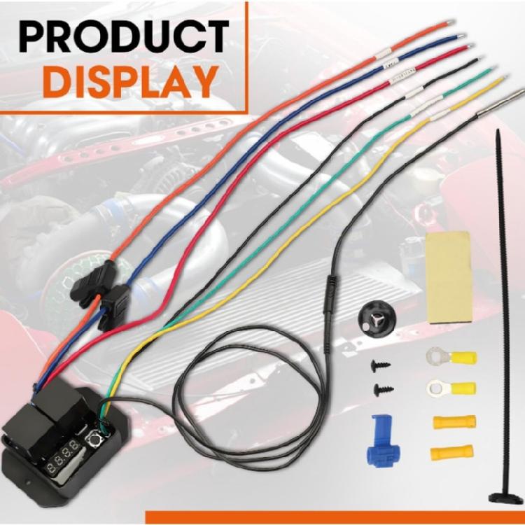 Electric Radiator Fan Controller Digital Fan Switches For Vehicle Cooling Systems Supports Sequential Double Fan Operation