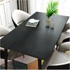 Rectangular Leather Table Cloth, Wipeable Tablecloth, Large Faux Leather Dinner Table Protector Pad, Waterproof Oilproof Heat Resistant Vinyl Fitted