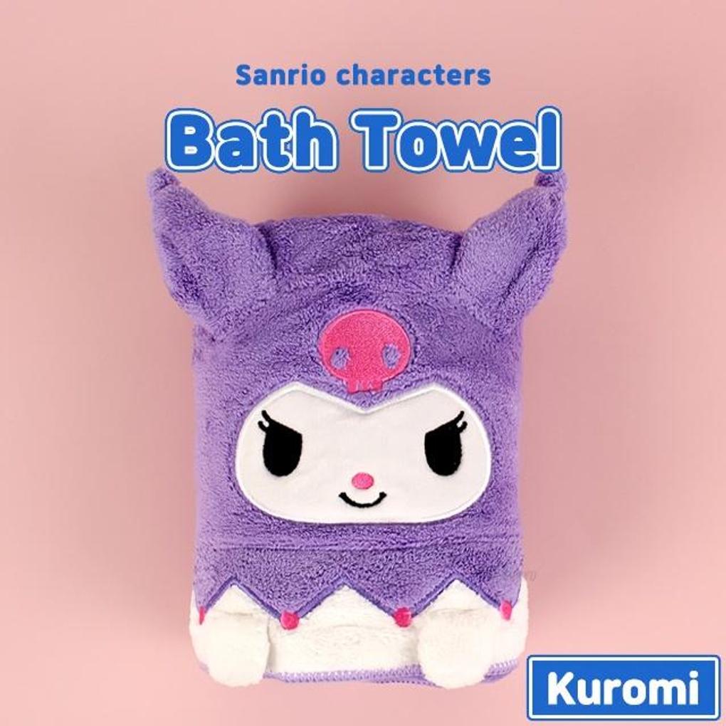 

Kuromi Bath Towel Character Large Beach Towel single