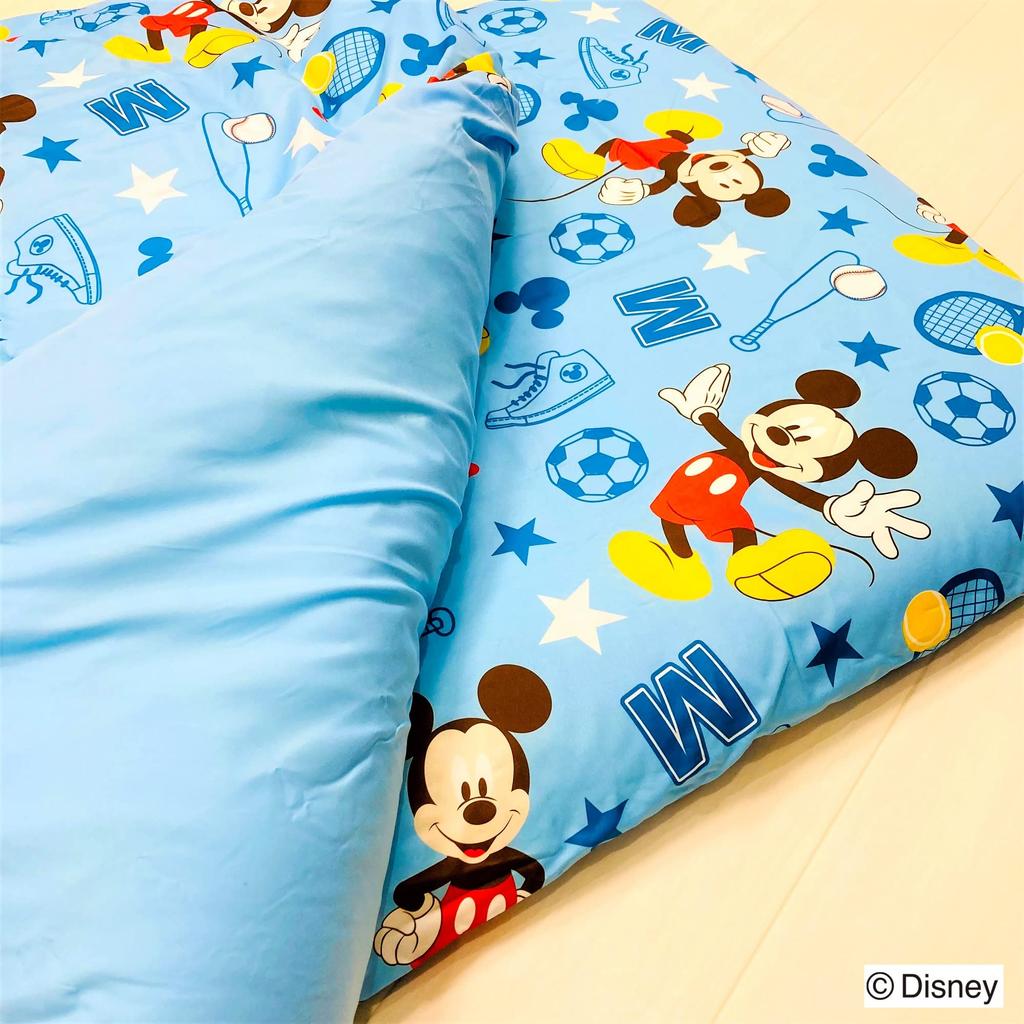 MORIPiLO Disney Single Duvet Cover Mouse Junior Cute Disney by Morishita Makura (Mickey Sports) Size, Blue, 130x180cm, Characters,