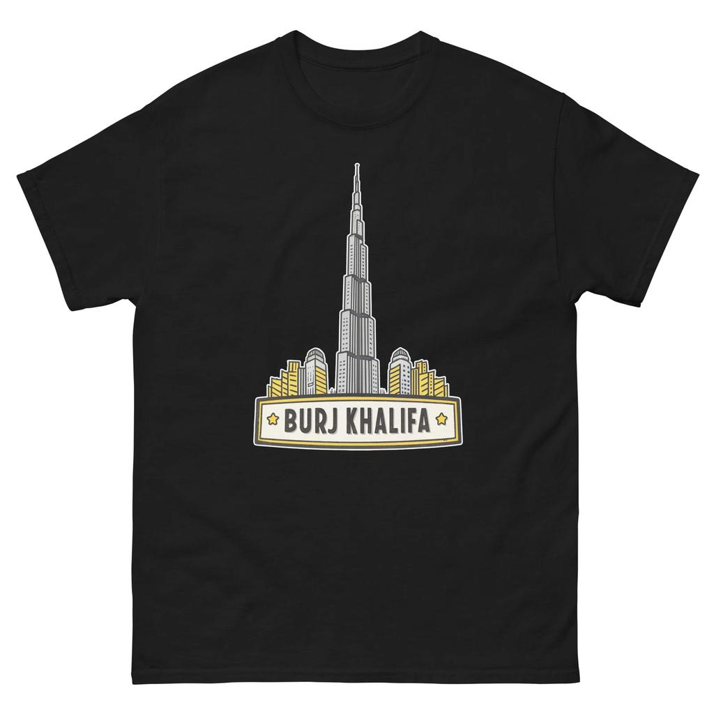 Burj Khalifa Attraktion Wahrzeichen Reise T-Shirt