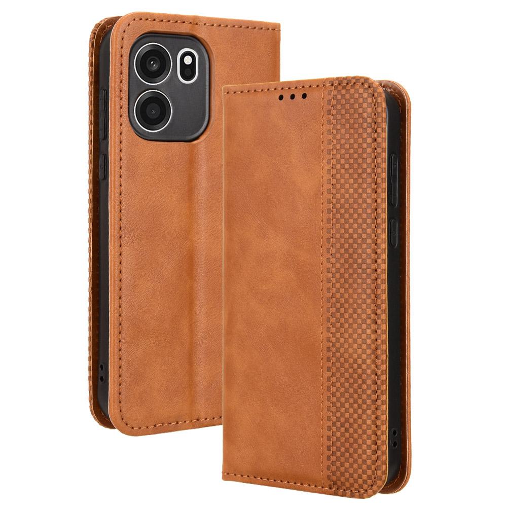 Flip-Hülle für OnePlus Turbo 6V Ledertasche [Flip Vintage Leder] Stoßfest Langlebig Retro Handyhülle