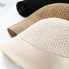 Summer Breathable Linen Fisherman Hat for Women Solid Color Bucket Hat for Outdoor Sun Protection and Sun Shade Hats