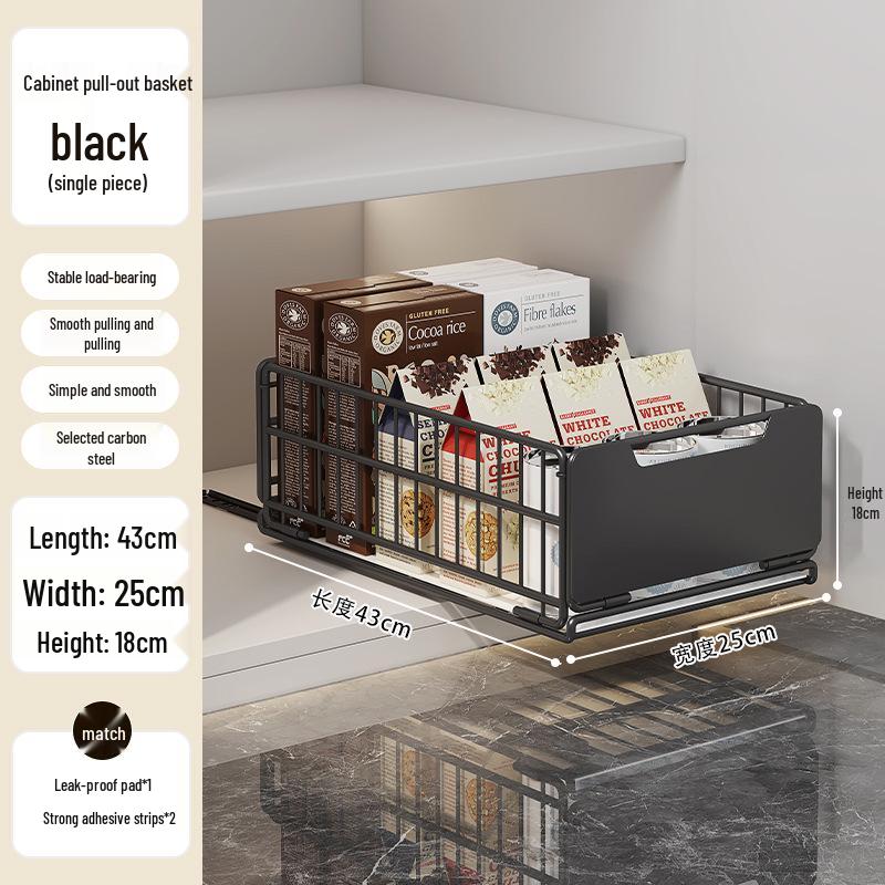 Ausziehbares Küchenregal: Multifunktional, Faltbar, Unter-Spüle Gewürzkorb mit Etagenlagerung