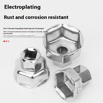 27/32/36Mm Socket Wrench Auto Car Oil Filter Wrench Socket Remover Tool Suitable For Most Car Models Oil Filter Caps