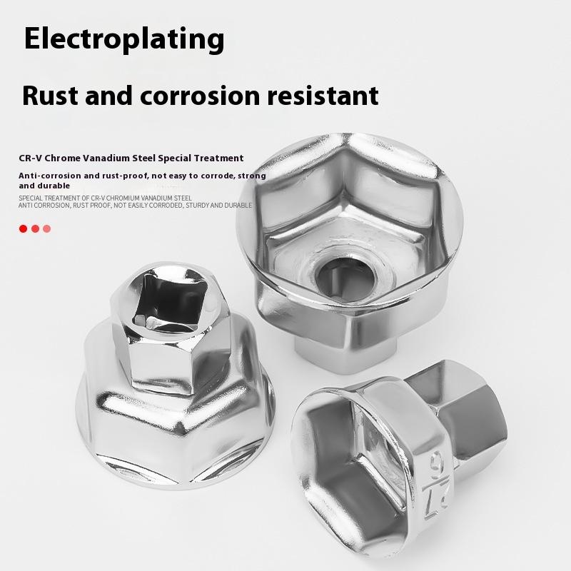 27/32/36Mm Socket Wrench Auto Car Oil Filter Wrench Socket Remover Tool Suitable For Most Car Models Oil Filter Caps