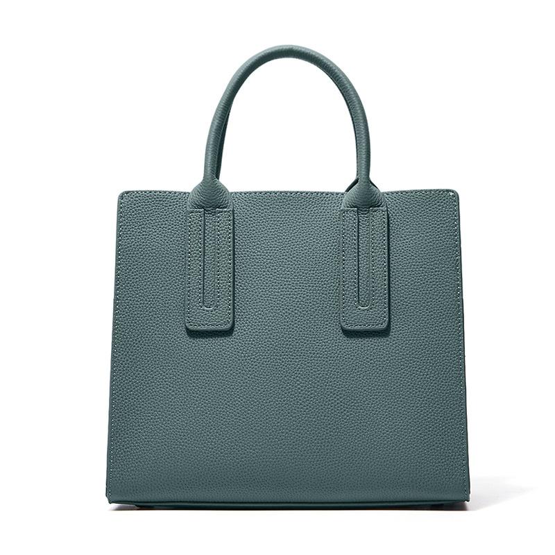 Genuine Leather Women's Bag Simple Handbag Commuting Fashion Bag Tote Crossbody Bag Single-shoulder Bag