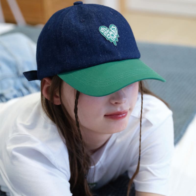 RXMC Melting Heart Two Tone Ball Cap_BLUE/GREEN