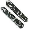 Black and White Tourmaline Crystal Wand - Pointed Crystal Wand for Energy Healing, Chakra Balancing, Meditation and Home Decor - Crystals and Hea
