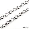Chaîne Cœur en Acier Inoxydable de 0,5/1 Mètre Chaîne Cubaine Chaîne Punk de Base pour la Fabrication de Colliers Bracelets Bijoux Accessoires