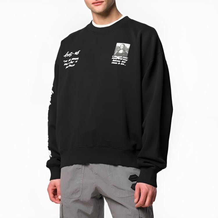 OFF WHITE Monalisa Graphic Print Sweatshirt OMBA035S190030051020