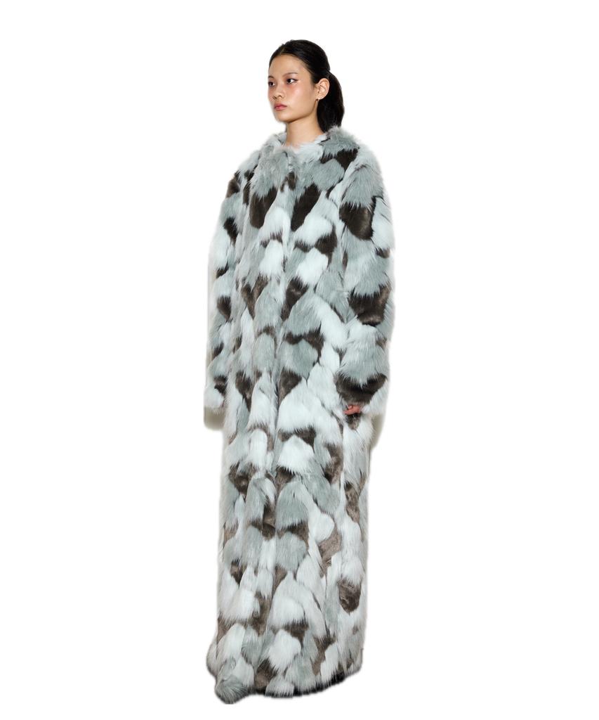 GREEDILOUS Faux Fur Maxi Coat With