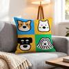 Cartoon Simple Cute Dog Cushion Cover 1Pcs Decorative Covers Soft Cushion Case For Sofa Couch Decor 40X40 45X45 Pillowcases