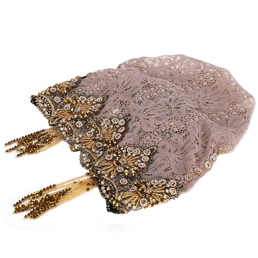 

Элегантная мусульманская шапка-тюрбан с горячим бурением, кружевные повязки на голову, идеальный подарок для женщин, подруг