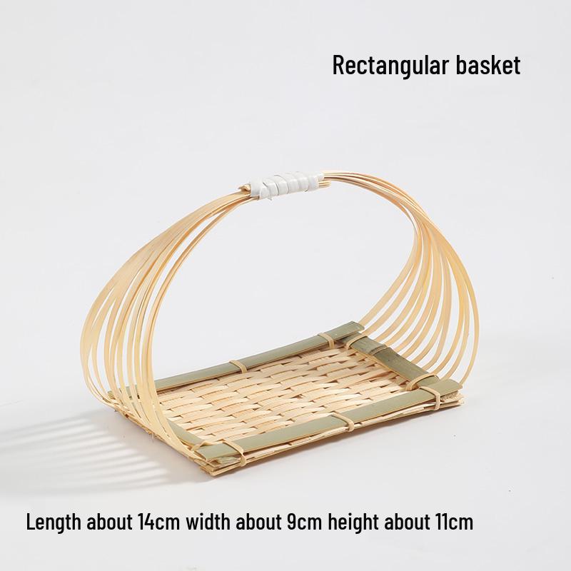 Handgeflochtener Bambus-Siebkorb für Dim Sum und Desserts - Ideal für die Präsentation von Gebäck und chinesische Verlobungstafeln