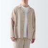 MUJI Hemp Shirt Jacket ACK31A3S Sand Beige Men's Size L