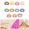 Handmade Weaving Fan Natural Bamboo Raffia Hand Fan Chinese Style Woven Palm Leaf Handheld Fan Summer Cooling Fan Wedding Party Decoration
