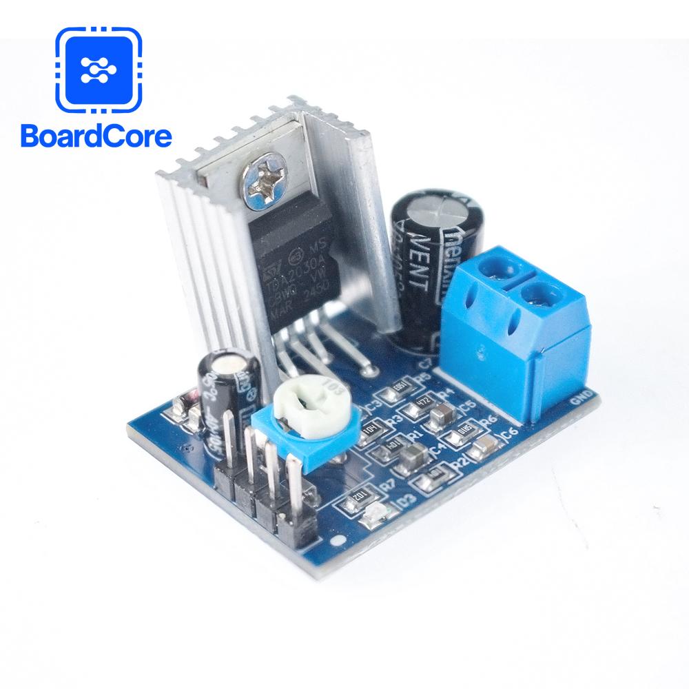 

TDA2030A Power Amplifier Module Adjustable Audio Power Amplifier Board Module DC 6-12V Single-Channel 18W Audio Output Module TDA2030A