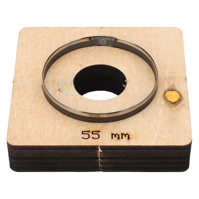 Leder Stanzform 55mm Durchmesser Hohle Runde Form Legierter Stahl DIY Verarbeitung Stanzform