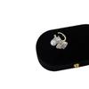Super Sparkly Zirconia Pearl Ear Cuff – No Piercing Needed, High-End Girly Ear Accessory